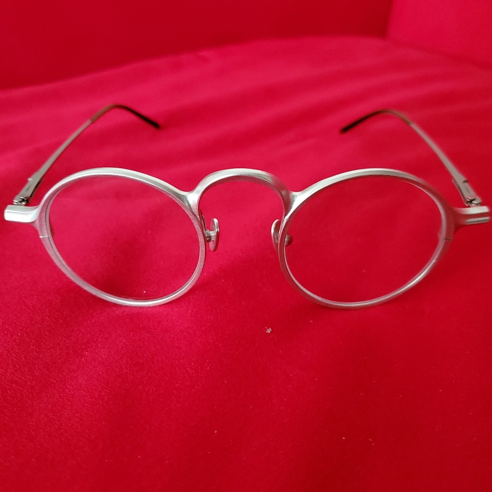 Rigards Metalloid Chrome/Clear Lens Eye Glasses